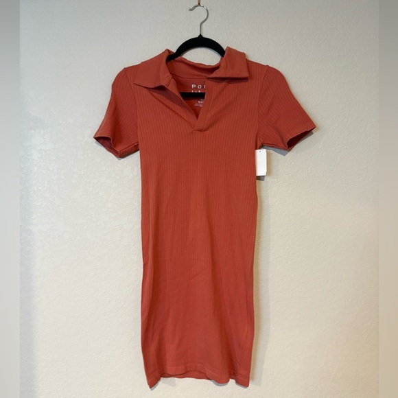 Poof! Rust Mini Dress - Picture 1 of 4